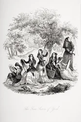 De fem systrarna i York, illustration från 
